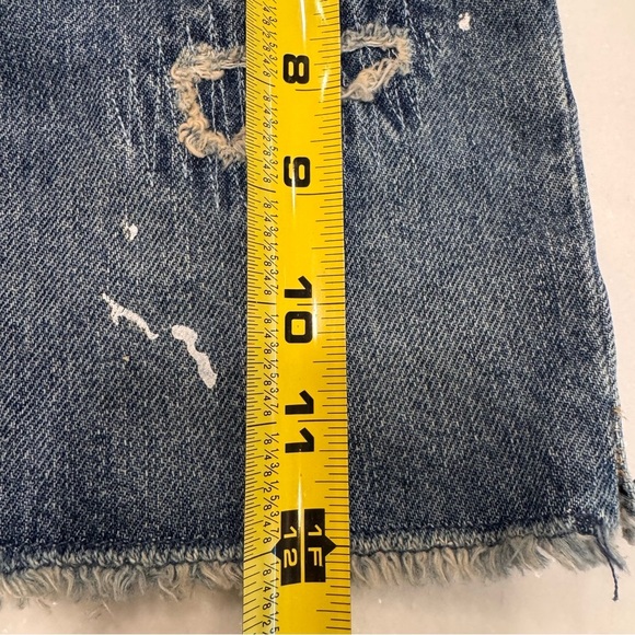 NWT Polo Ralph Lauren Girls Shorts Paint Splatter Distressed Denim Size 12 - Picture 9 of 11